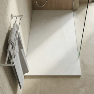 Cădiță de duș Slim albă din acril, dreptunghiulară și pătrată, cu sifon inclus – 70×70 – 100×150 cm - Img 13