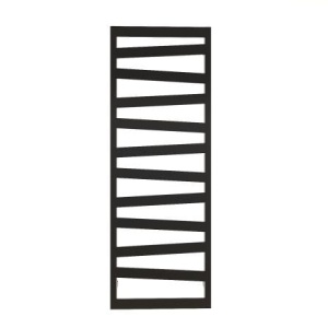 Calorifer portprosop DIAGONAL BLACK 1200x500mm - negru mat