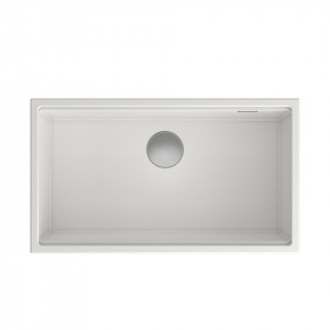 CLARK 840 Chiuvetă sub suprafață cu 1 vas + sifon / alabastru - Img 1