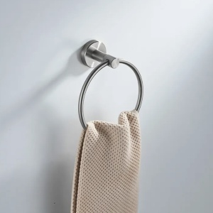 Cuier de baie Ring 6610 Modern Brush Nickel - Img 3