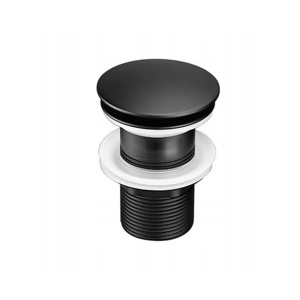 Dop universal pentru lavoar click-clack black mat - Img 5