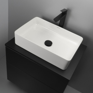 Dulap pentru lavoar, Prizma, cu blat, 60 x 52 cm - Img 2