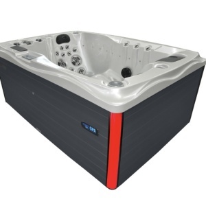 JACUZZI DE GRĂDINĂ 749 CARCASĂ ALB PERLAT ANTRACIT 200x135 CM 230V - Img 4