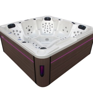 JACUZZI DE GRĂDINĂ SPA702 CARCASĂ PENTRU CAFEA ALB PERLAT 230x230 CM - Img 6