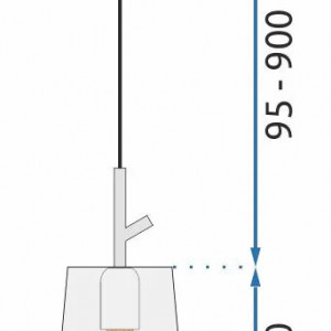 Lampa DE TAVAN APP1035-1CP White - Img 5