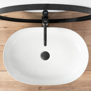Lavoar ceramic pentru blat CLEO alb - REA - Img 4