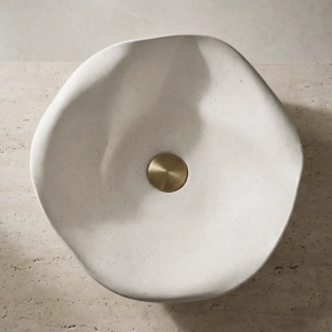 Lavoar ceramic pentru blat REA HM-35B Handmade ART - Img 2