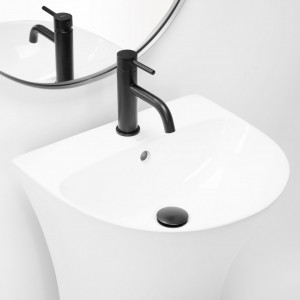 Lavoar de podea freestanding Rea Rita Slim Alb - Img 3