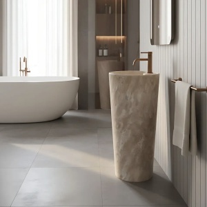Lavoar freestanding de sine stătător Ceramic Rea Blanka Savana Matt - Img 2