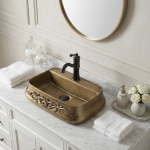 Lavoar pe blat Castel – design clasic decorativ și finisaj elegant | Deppo