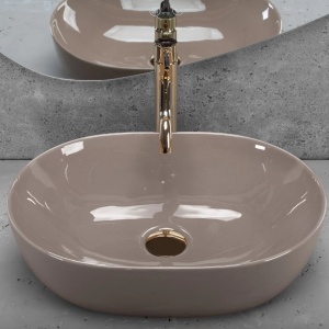 Lavoar pe blat Rea Lisa Beige Shiny - Img 2