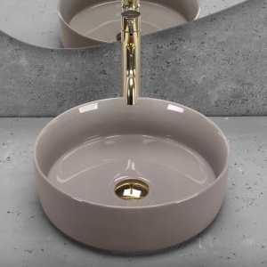 Lavoar pe blat Rea Sami Beige Shiny - Img 2