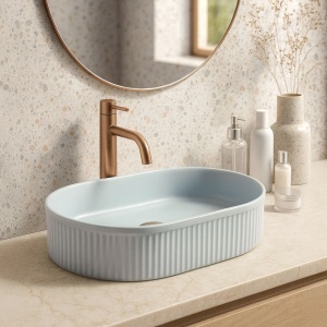 Lavoar pe blat Rea Vanda Baby Blue Matt - Img 4