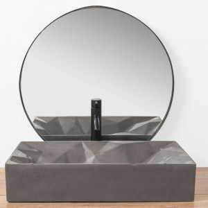 Lavoar pentru blat Platinia Rock Grey Mat - Img 5