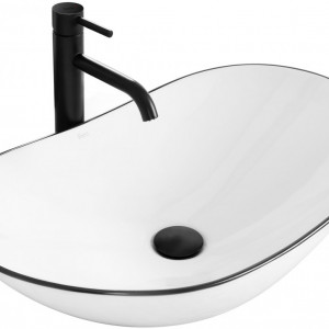 Lavoar pentru blat Rea Royal Negru Edge - Img 2