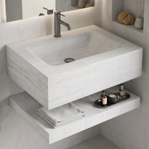 Lavoar suspendat cu raft Rea Apollo Muralto Roma 70 - Img 10