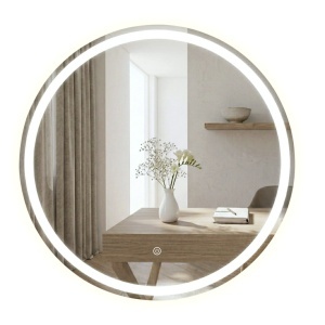 Oglindă LED Bas cu iluminare ambient – pentru baie modernă (50–90 cm) | Deppo - Img 2