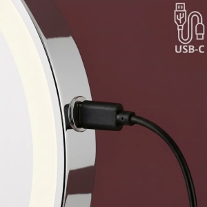 Oglindă LED Glow Chrome – design elegant cu iluminare modernă pentru baie | disponibilă pe Deppo - Img 7