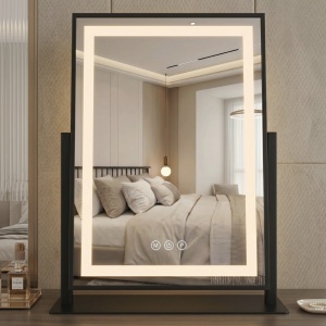 Oglindă LED LUMI Black 30x40cm - Img 3