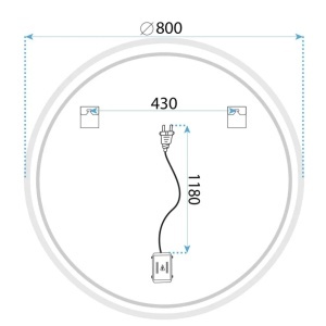 Oglindă LED SOFT 80 - Img 4