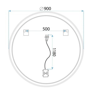 Oglindă LED SOFT 90 - Img 5