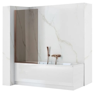 Paravan de baie Rea Elegant Brush Copper  - Img 2