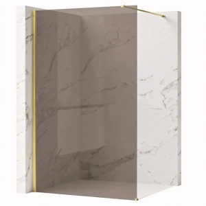Paravan de dus Rea Flexi Brown Gold