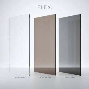 Paravan de dus Rea Flexi Grey / Chrome - Img 7