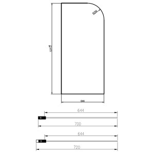 Perete walk-in California-2, 80 cm x 120 cm - Img 3