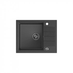 PETER 116 Steingran negru, cu sifon manual si dop