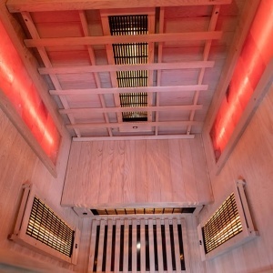 Saună cu infraroșu C1S pentru 1 persoană 90×90 cm cu piatră de sare, LED, Bluetooth – cabină sauna uscată | Deppo - Img 16