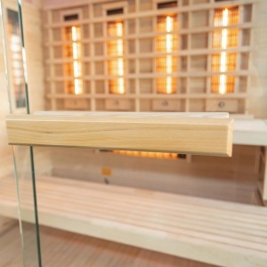 Saună cu infraroșu EP4RS pentru 4 persoane cu piatră de sare Himalaya, cromoterapie LED și Bluetooth – saună uscată low‑temperature, cabină wellness | Deppo - Img 14