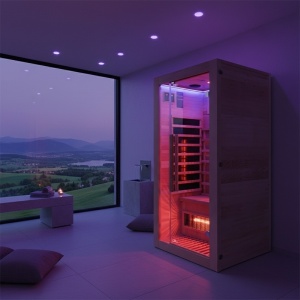 Sauna tip uscat cu infrarosu la temperaturi reduse pentru 1-2 persoane Alta1 90 x 90 cm - Img 2