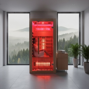 Sauna tip uscat cu infrarosu la temperaturi reduse pentru 1-2 persoane Alta1 90 x 90 cm - Img 12