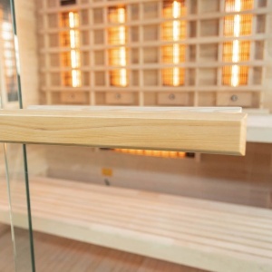 Sauna tip uscat cu infrarosu si cu pietre din sare de Hymalaya 4 persoane EP4RS XL stanga 180 x 160 cm - Img 10