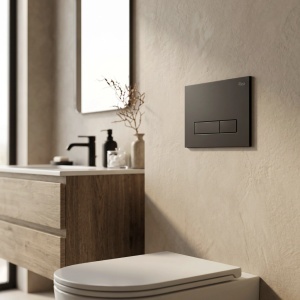 Set Cadru Îngropat Slim 024N pentru WC cu Buton HD Black - Img 3