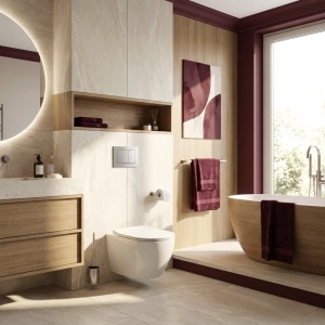 Set Cadru Îngropat Slim 024N pentru WC cu Buton J Satin - Img 9