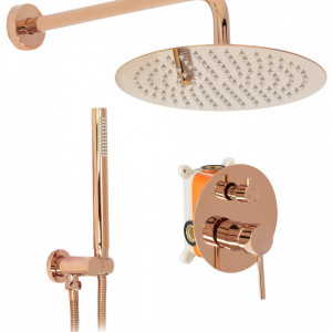 Set de duș incastrabil Rea Lungo Rose Gold auriu roz + BOX - Img 2