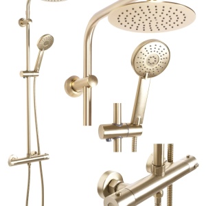 Set de duș Rea Bliss Brush Gold