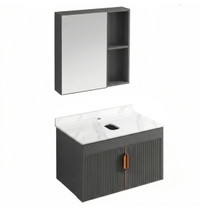 Set de mobilier de baie cu blat Modo 60cm Grey - Img 2