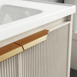 Set mobilier de baie cu lavoar Mario 60cm Beige - Img 5