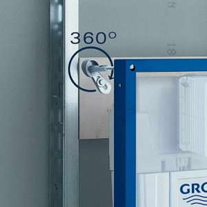 Set rezervor incastrat 4 in 1 Grohe Rapid SL cadru si clapeta Skate Cosmopolitan cu izolare fonica - Img 5