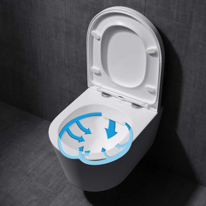 Set vas WC si bideu alb Clementina PREMIUM SLIM - Img 8
