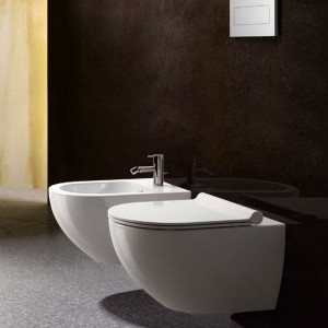 Set vas wc Vera fără bordură + bideu + bateria - Img 4