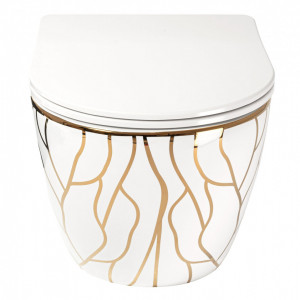 Vas Toaleta Rea Carlos Flat Wave Gold - Img 3