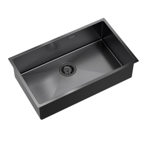 ANTHONY 80 | chiuveta otel bucatarie grafit PVD | dimensiuni: 54 x 44 x 19 cm | 1 vas undermount/inset