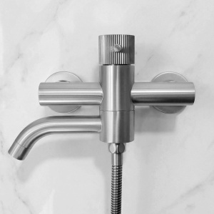 Baterie pentru cada Lungo Stripe Brush Nickel- DEPPO - Img 2