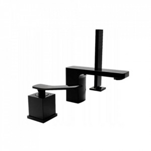 Baterie pentru cadă negru mat 3-HOLE - Img 4