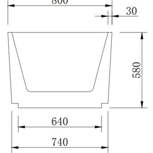 Cada freestanding 150x80 Bella - Img 8