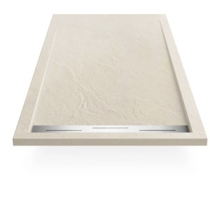 Cadita de dus, compozit mineral, dimensiuni 90-100x120-160 cm, inaltime 2.8 cm, decupabila, Crem, Gonzalo - Img 4